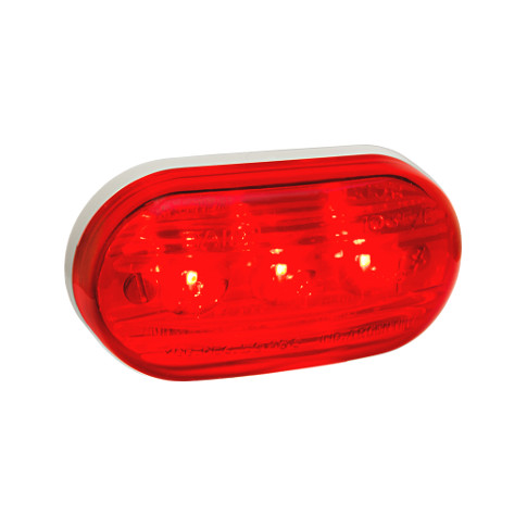 1033E.R - FARO 3 LED ROJO - 12/24V